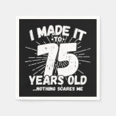 75 Jaar Oud Sarcastisch Meme Grappige 75e Verjaard Servet (Voorkant)