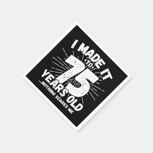 75 Jaar Oud Sarcastisch Meme Grappige 75e Verjaard Servet (Hoek)