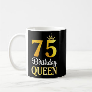 75 jaar oud verjaardag blij om mij u koningin oma koffiemok