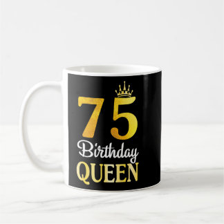 75 jaar oud verjaardag blij om mij u koningin oma koffiemok