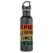 75 jaar oude Bday 1950 Epic Legend 75e verjaardag Waterfles (Voorkant)