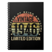 75 jaar oude geschenken 1946 Birthday Notitieboek (Voorkant)