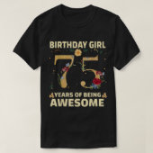 75 jaar oude geschenken voor vrouwen 75e verjaarda t-shirt (Design voorkant)