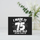 75 Jaar Oude Sarcastische Meme Leuke 75e Verjaarda Briefkaart (Staand voorkant)