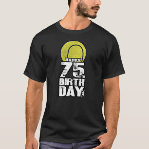 75 jaar oude  Tennis 75e verjaardag T-shirt