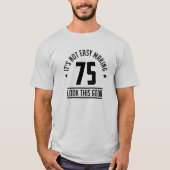 75 jaar Oude verjaardag Grafisch T-shirt (Voorkant)