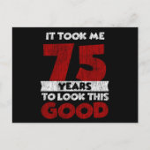 75 Jaar Oude Verjaardag Maakte Me Eens Goed 75e Ve Briefkaart (Voorkant)