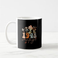 75 jaar oude Vintage 1948 75e T-shirt op de geboor