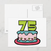 75 jaar oude vogelbeker briefkaart (Voorkant / Achterkant)