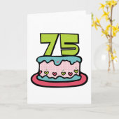 75 jaar oude vogelbeker kaart (Gele Bloem)