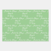 75 jaar Sage Green 75e Jubileum Inpakpapier Vel (Voorkant)