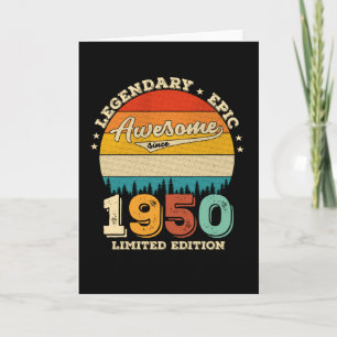 75 Jaar Verjaardag 1950 Uitstekend 75ste Verjaarda Kaart
