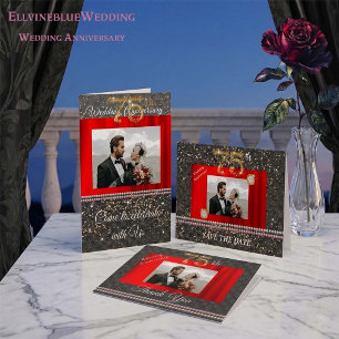 75-jarig jubileum Save the Date Diamant & Foto Kaart