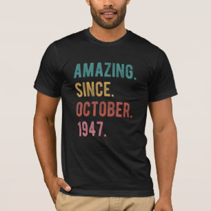 75-jarige 75e verjaardag na de verbazingwekkende g t-shirt