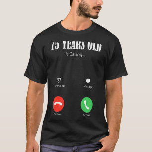 75-jarige belt Happy 75th Birthday Family T-shirt