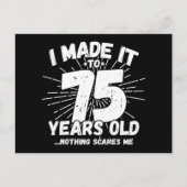 75-jarige sarcastische meme grappige 75e verjaarda briefkaart (Voorkant)