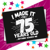 75-jarige sarcastische meme grappige 75ste verjaar briefkaart