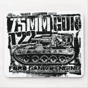 75 mm pistool T22 Muismat Mousepad