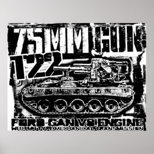 75 mm pistool T22-Poster Poster