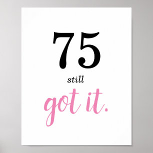 75 nog steeds 's avonds poster