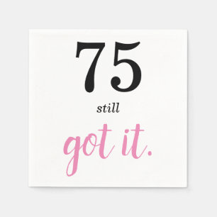 75 nog steeds 's avonds servet