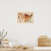 75 Percentage blanke buitenlandse ouders Poster (Keuken)