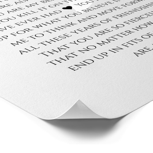 75 redenen waarom we van je houden 80ste 60ste ver poster (Hoek)