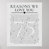 75 redenen waarom we van je houden 80ste 60ste ver poster (Voorkant)