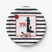 75 & SENSATIONEEL 75e verjaardagsfeestje Bord Stri (Voorkant)