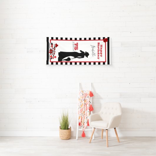 75 & SENSATIONELE 75e Verjaardag Verticale Banner (Insitu)