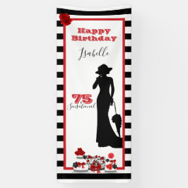 75 & SENSATIONELE 75e Verjaardag Verticale Banner