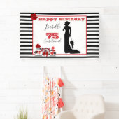 75 & SENSATIONELE 75e Verjaardagsfeestbanner Spandoek (Insitu)