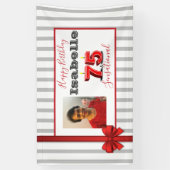 75 & SENSATIONELE 75e Verjaardagsfeestbanner Spandoek (Verticaal)