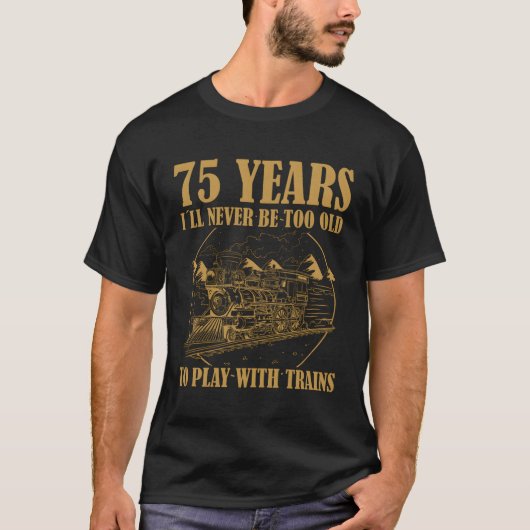 75 Spoorweg Stoomtrein 75e T-shirt (Voorkant)