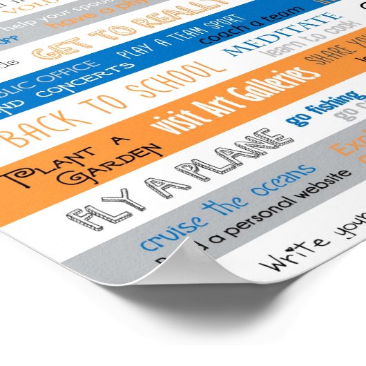 75 Te doen dingen wanneer u uw bedrijf verlaat Poster (Hoek)