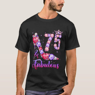 75 Uitstekend 75 75e Diamant Hoge Hak T-shirt