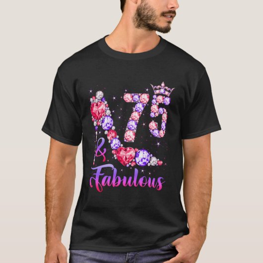 75 Uitstekend 75 75e Diamant Hoge Hak T-shirt (Voorkant)