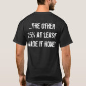 75% van alle grondgebieden t-shirt (Achterkant)