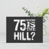 75 Waar is de heuvel 75th Birthday BL75Z Kaart (Staand voorkant)
