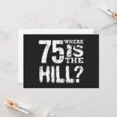 75 Waar is de heuvel 75th Birthday BL75Z Kaart (Voorkant / Achterkant in situ)