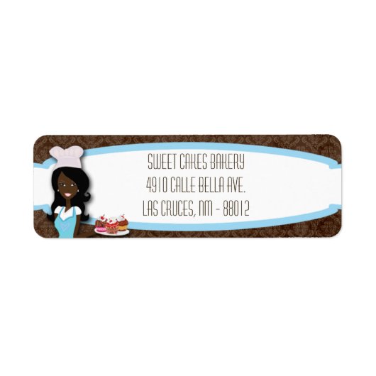 .75 "x2.25" Afro-Amerikaanse retour adreslabel Etiket (Voorkant)