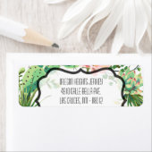 .75"x2.25"Bedrijfs adres Etiket Bohemen Cactus (Insitu)