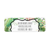.75"x2.25"Bedrijfs adres Etiket Bohemen Cactus (Voorkant)