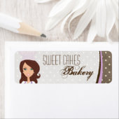 .75 "x2.25" Brunette Baker Paarse Product Label La (Insitu)