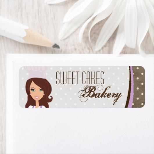 .75 "x2.25" Brunette Baker Paarse Product Label La (Insitu)