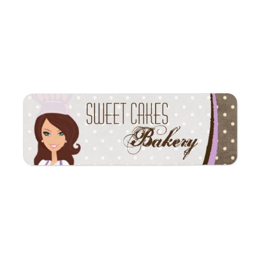 .75 "x2.25" Brunette Baker Paarse Product Label La (Voorkant)
