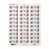 .75 "x2.25" Brunette Baker Paarse Product Label La (Full Sheet)