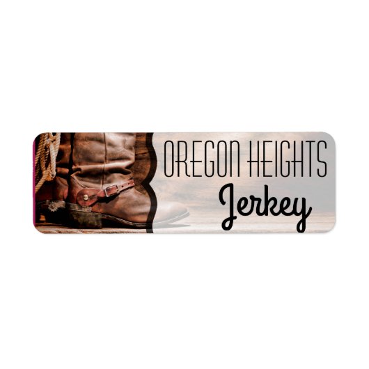 .75 "x2.25" Business Product Label Label Cowboy la (Voorkant)