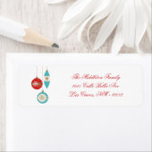 .75 "x2.25" Christmas Ornament retour adres label (Insitu)