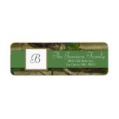 .75"x2.25" het Adres Groene Deer van de terugkeer Etiket (Voorkant)